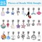 AIPRIDY Charm Bracelet Making Kit,DIY Craft for Girls, Unicorn Mermaid Crafts Gifts Set for Arts and Crafts for Girls Teens Ages 6-12 (125 Pieces)
